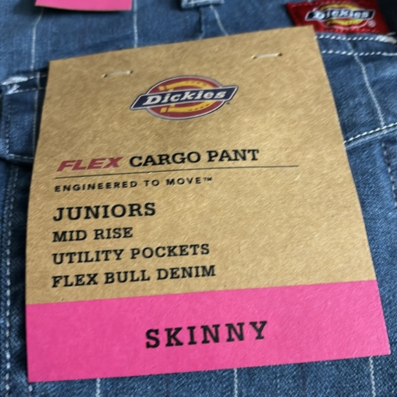Dickies Women's Pinstripe-Denim Skinny - Picture 3 of 7